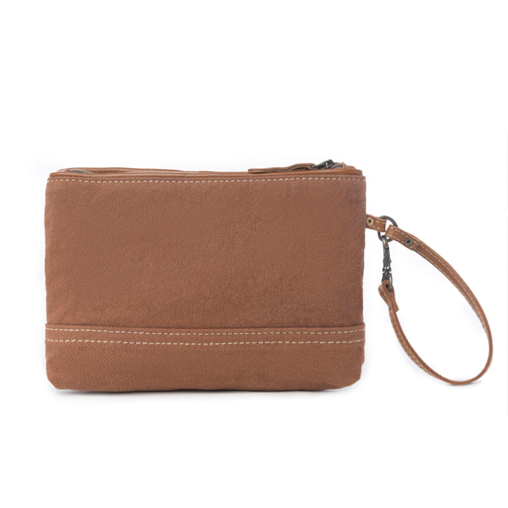 Pochette en myrte tacheté