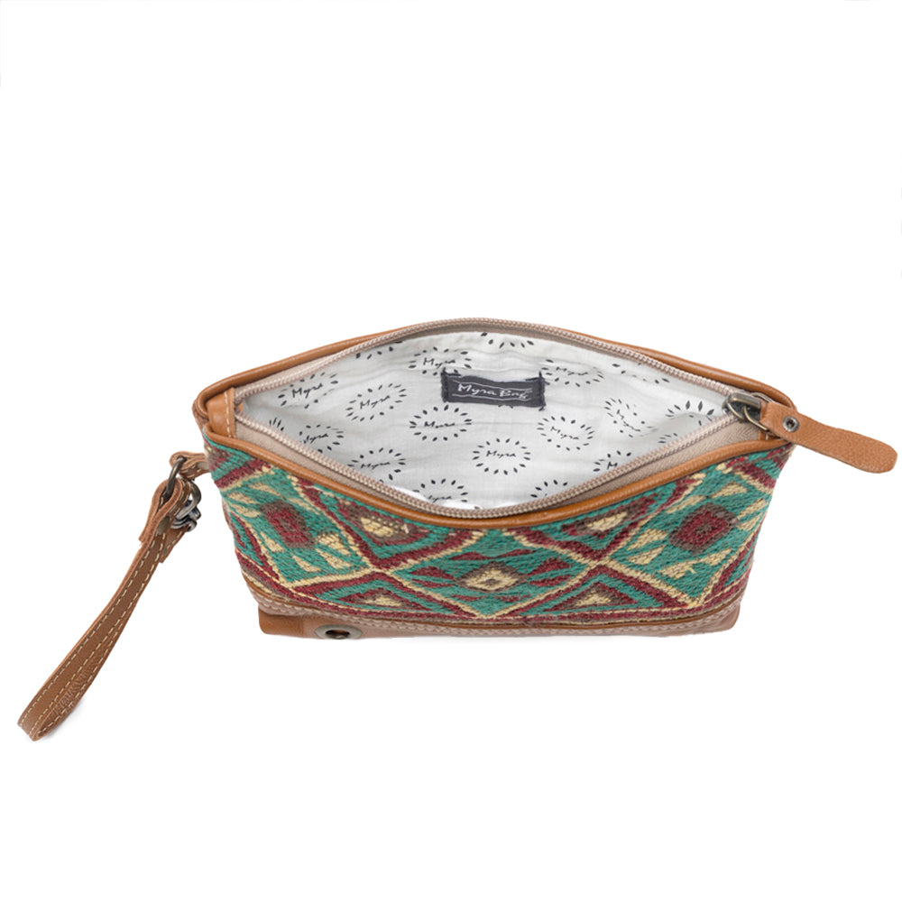 Pochette en myrte tacheté