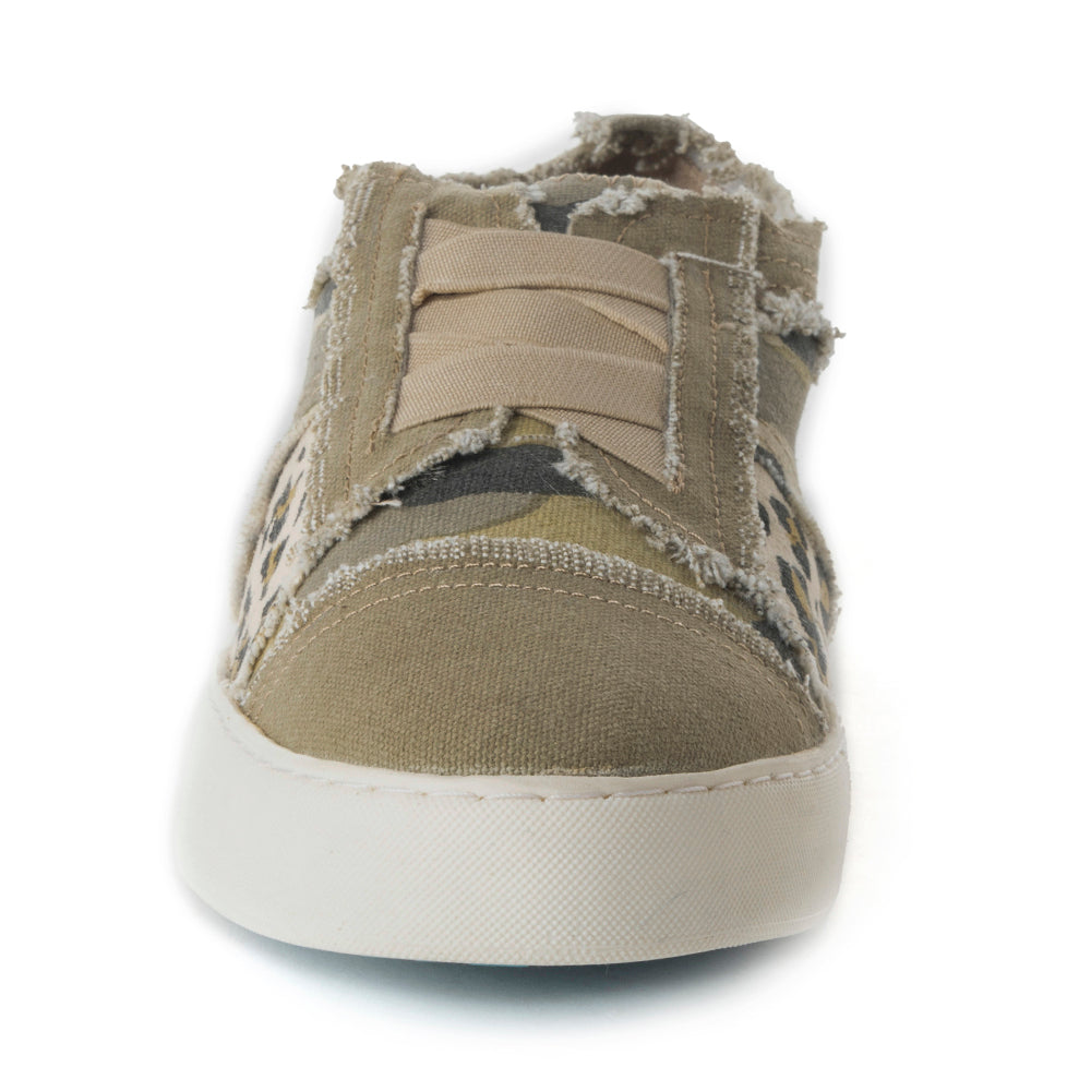 Baskets camouflage et léopard pour femme