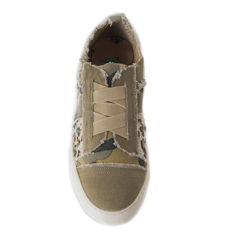 Baskets camouflage et léopard pour femme