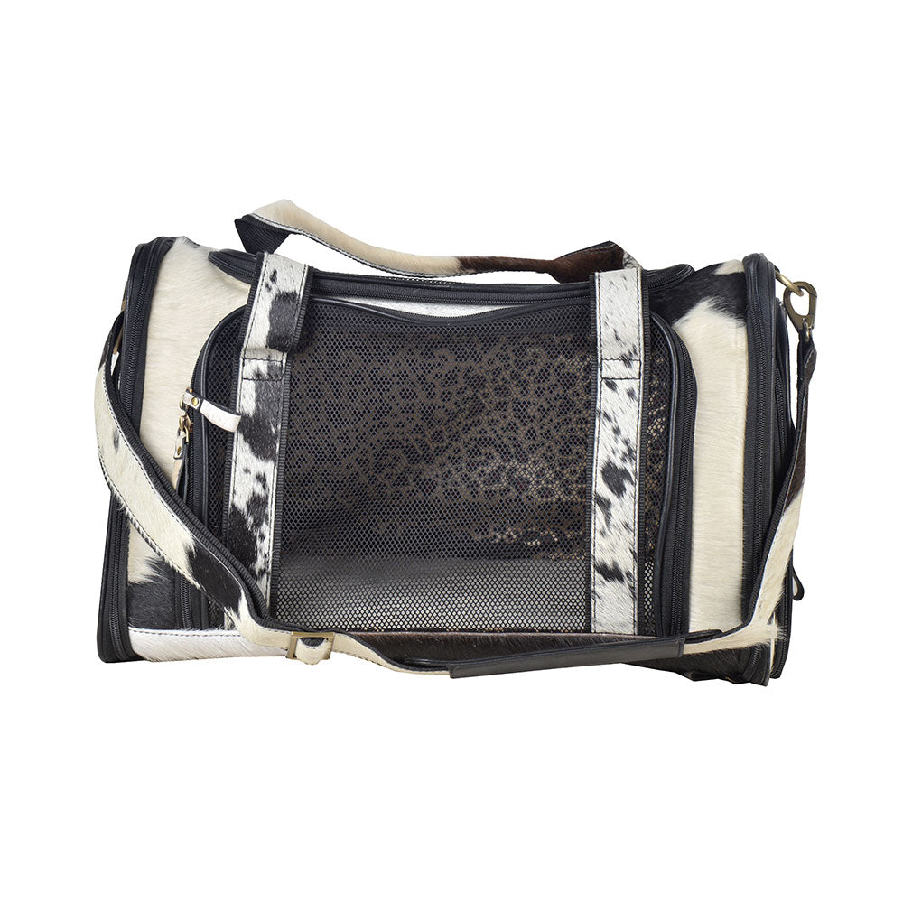 Sac pour chien en cuir chevelu de couleur fumée