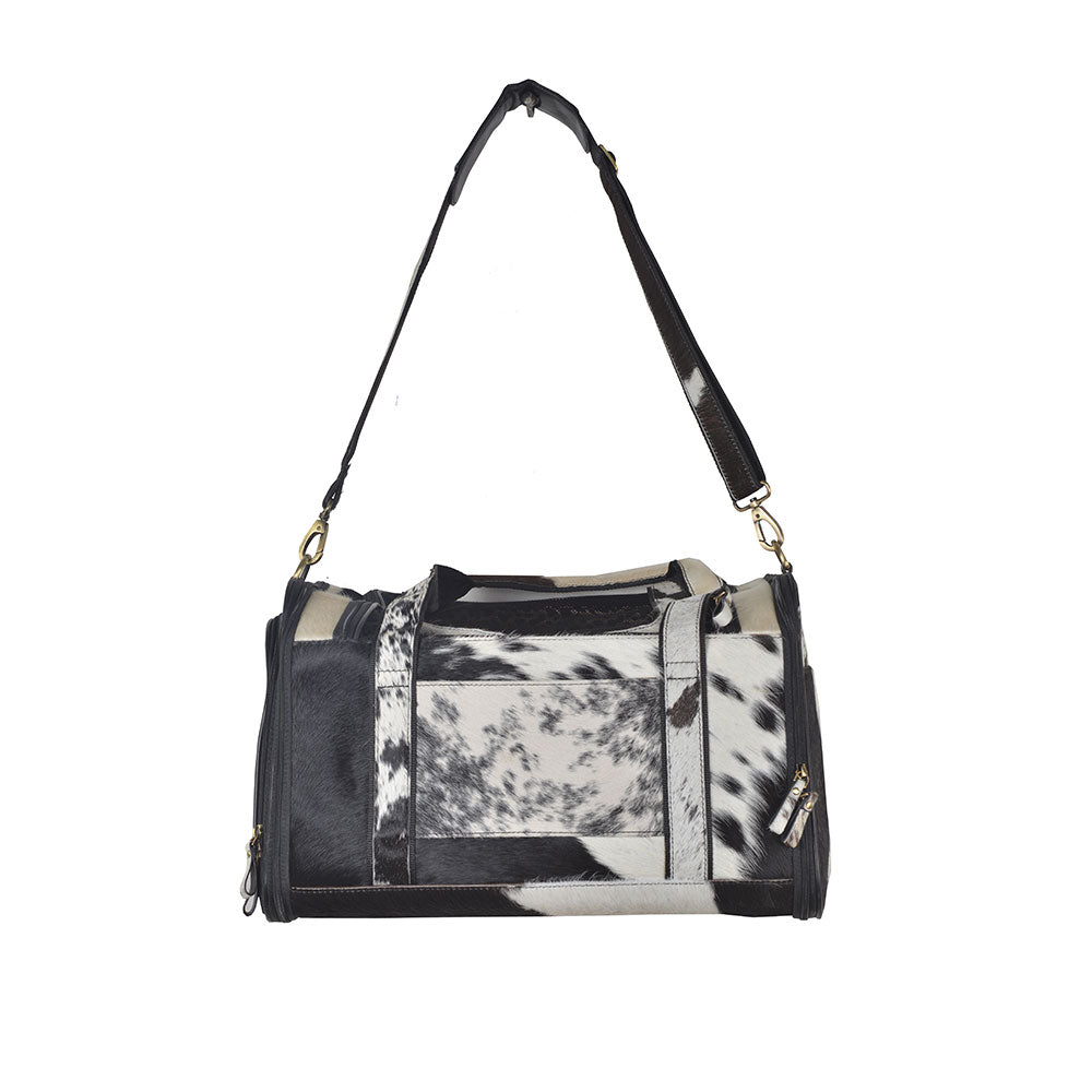 Sac pour chien en cuir chevelu de couleur fumée