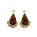 BOUCLE D'OREILLE POINTS BLEUS