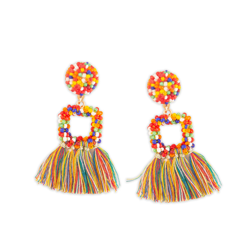 BOUCLES D'OREILLES PERLES BONBONS
