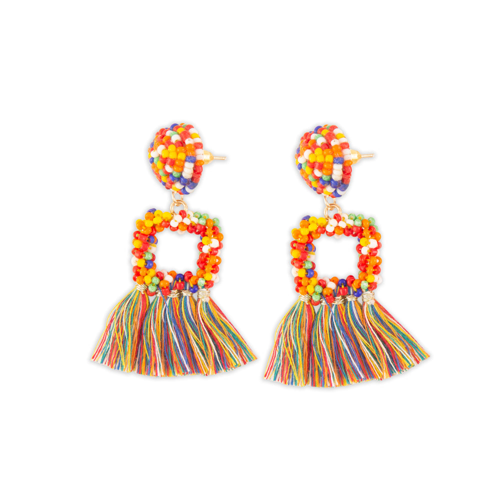 BOUCLES D'OREILLES PERLES BONBONS