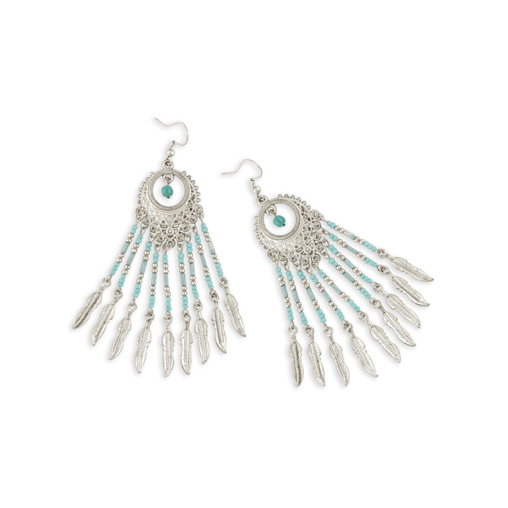 BOUCLE D'OREILLE EN PERLES