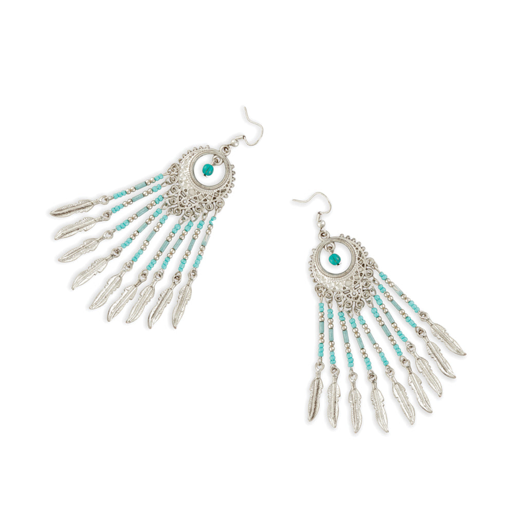 BOUCLE D'OREILLE EN PERLES
