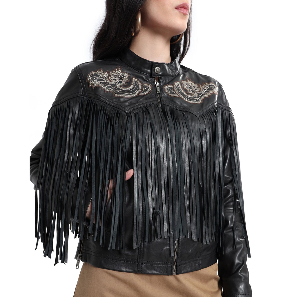 Blouson en cuir Blackverse