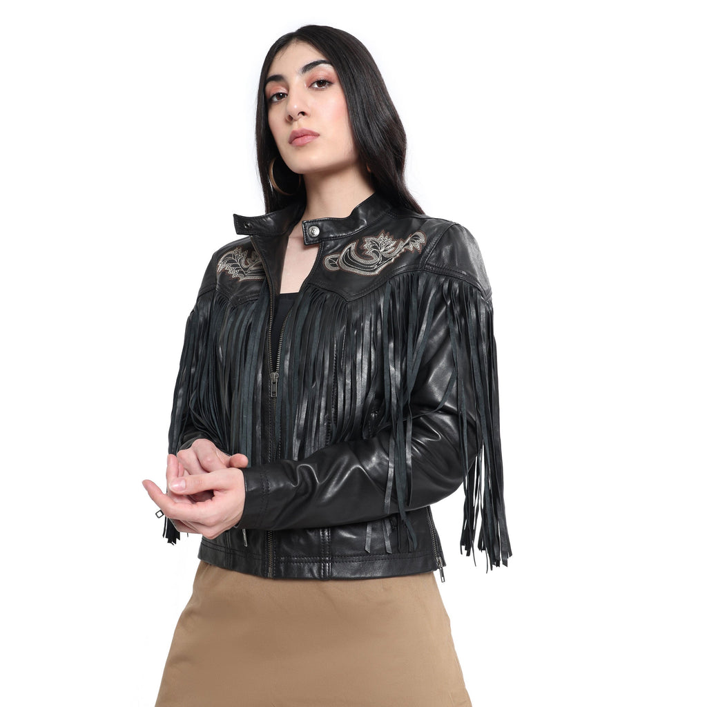 Blouson en cuir Blackverse