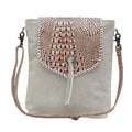 SAC SMOKEY EN CUIR ET PEAU DE CHEVAL AZTÈQUE