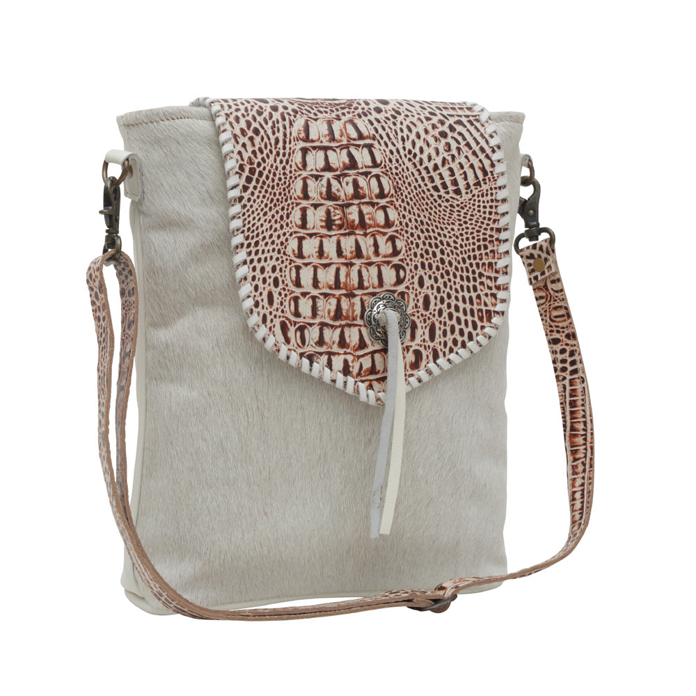 SAC SMOKEY EN CUIR ET PEAU DE CHEVAL AZTÈQUE
