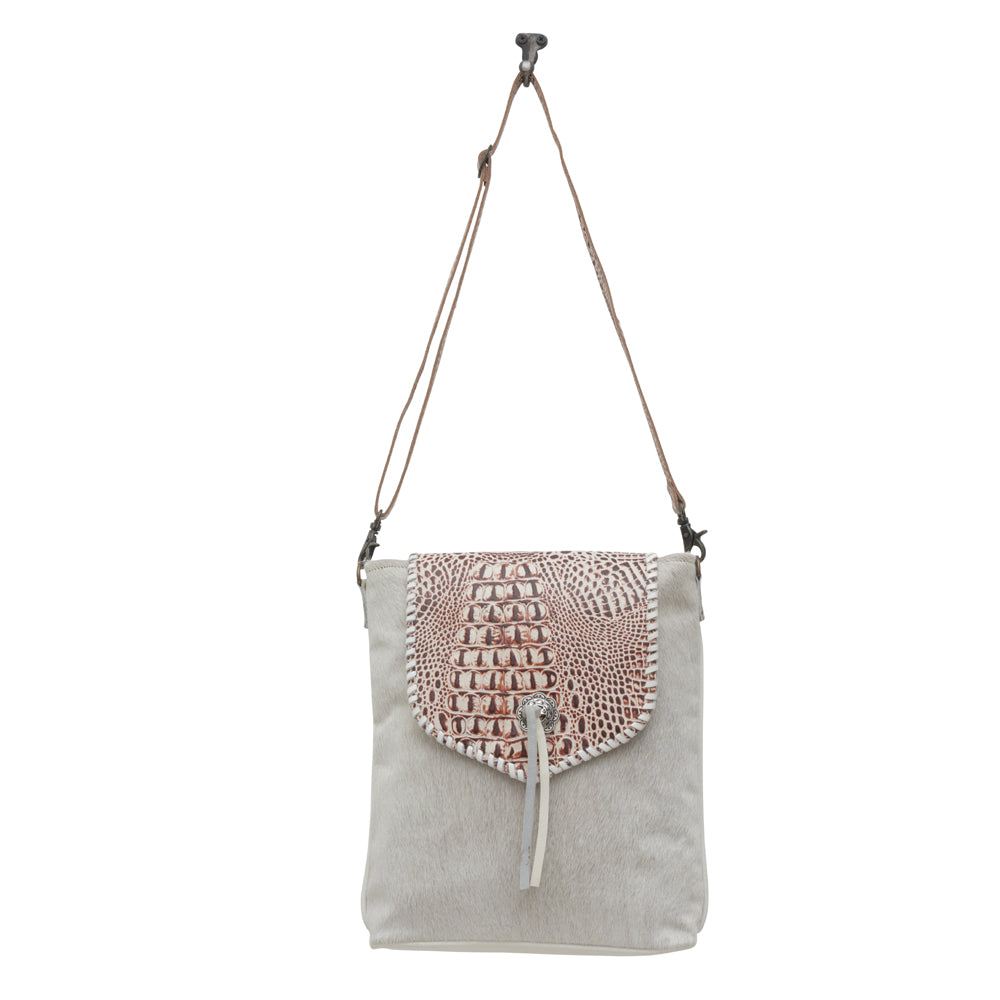 SAC SMOKEY EN CUIR ET PEAU DE CHEVAL AZTÈQUE