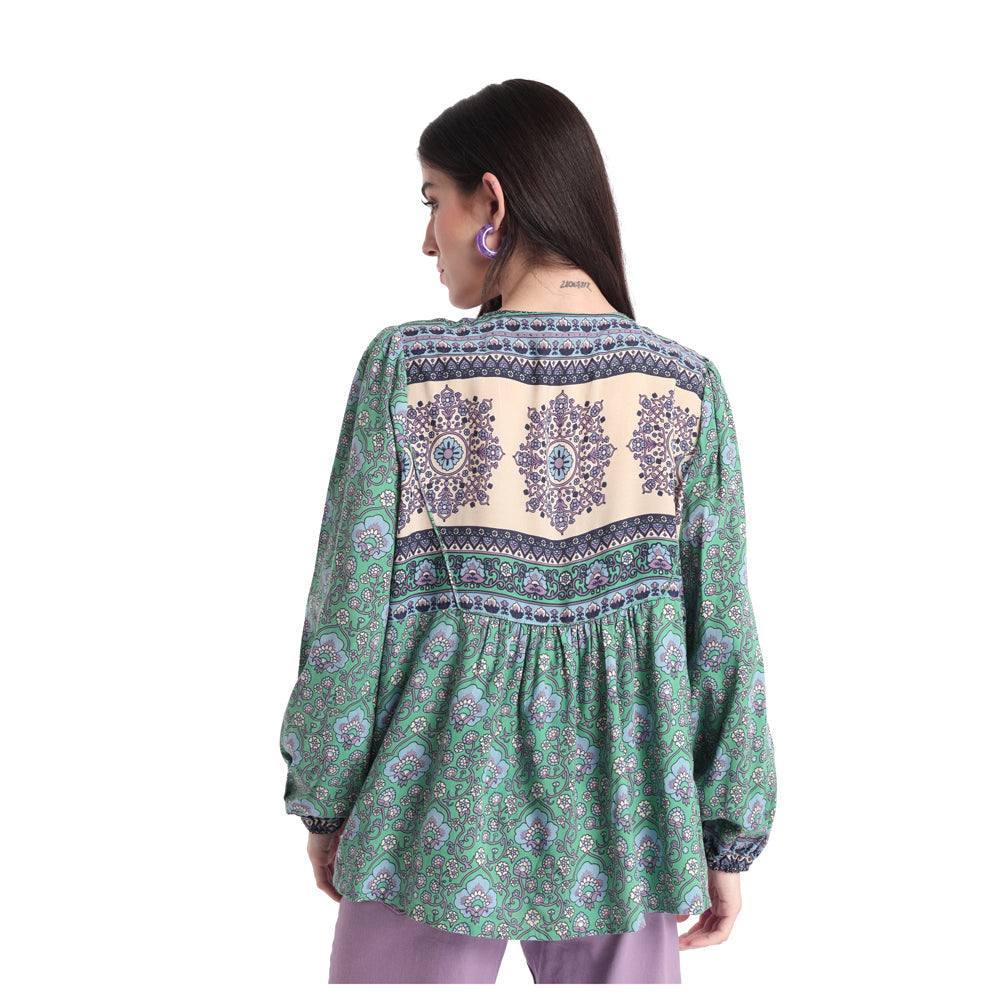 Jupe-short en coton HAUT & CHEMISES