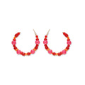BOUCLES D'OREILLES PILULES ROUGES