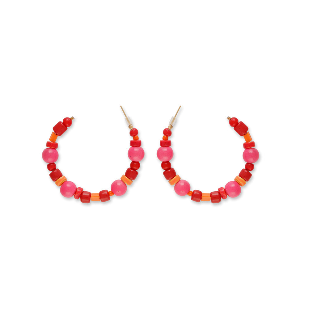 BOUCLES D'OREILLES PILULES ROUGES