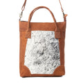 SAC EN CUIR ET PEAU DE VACHE SPIN