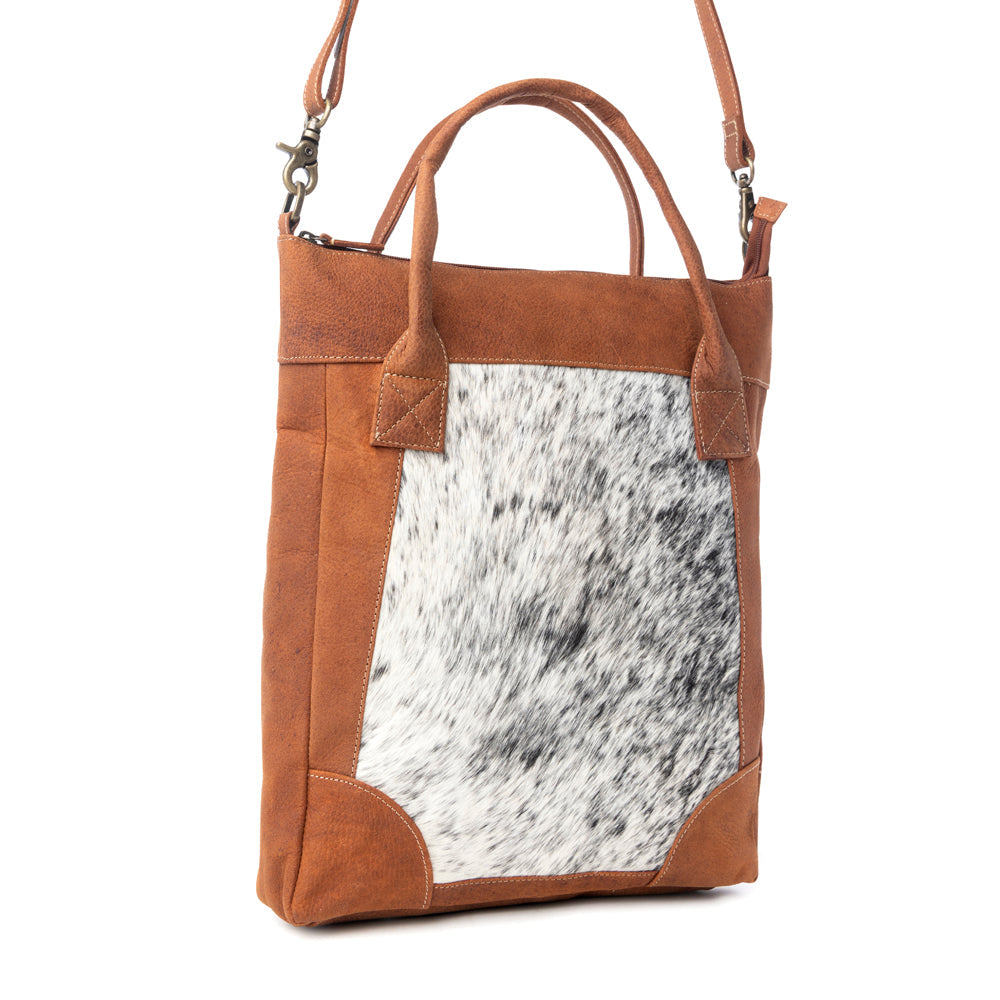 SAC EN CUIR ET PEAU DE VACHE SPIN