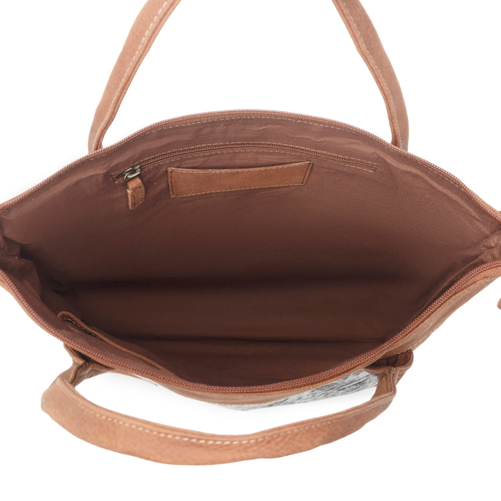 SAC EN CUIR ET PEAU DE VACHE SPIN