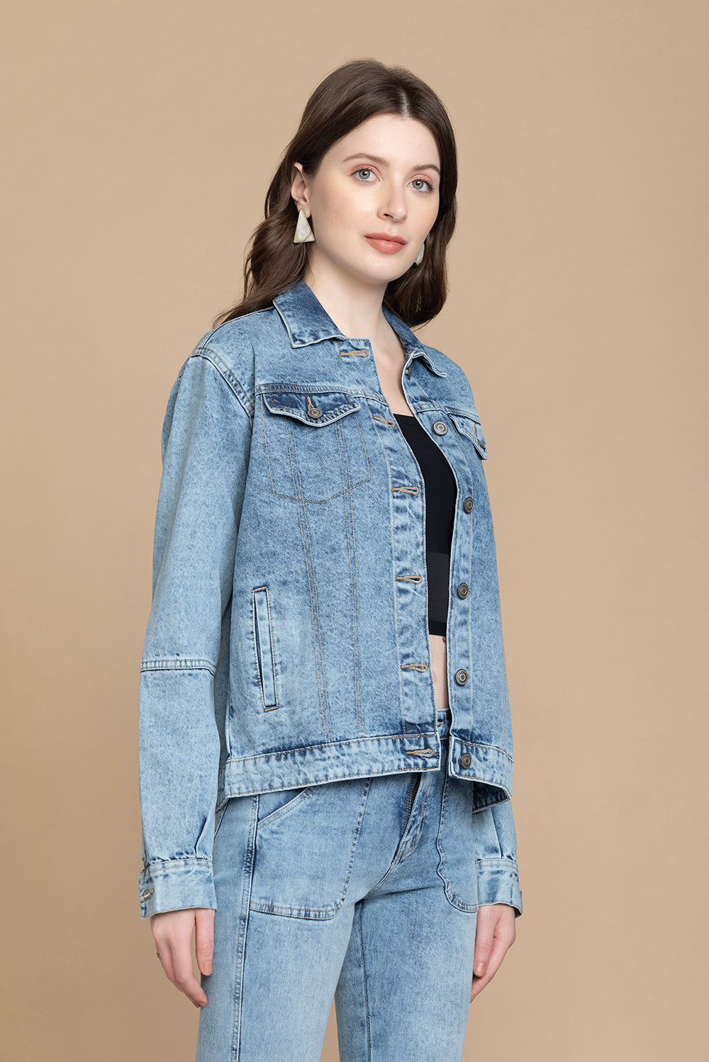 Cassie Designer Veste en Jean
