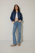 Veste en jean délavé Cassie