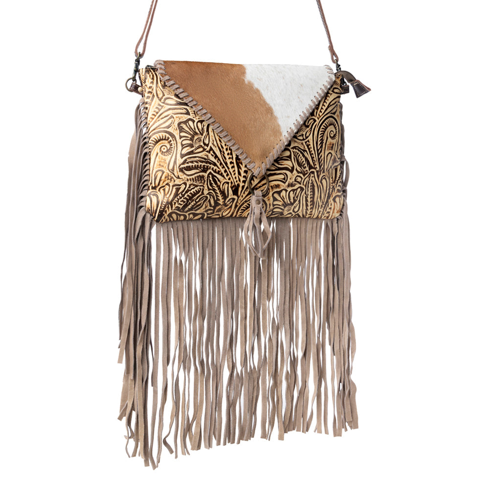Sac Harappa en cuir et hairon