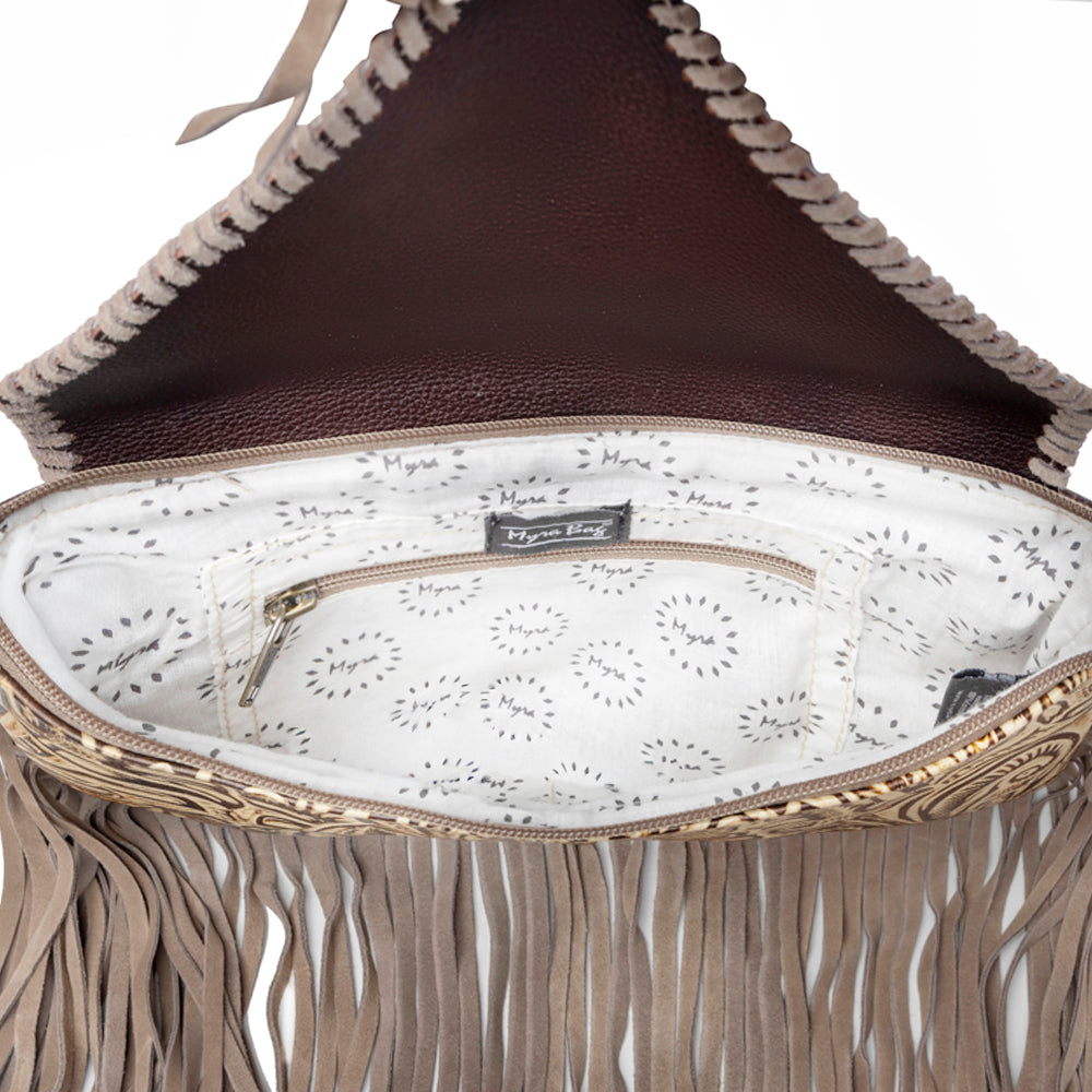 Sac Harappa en cuir et hairon