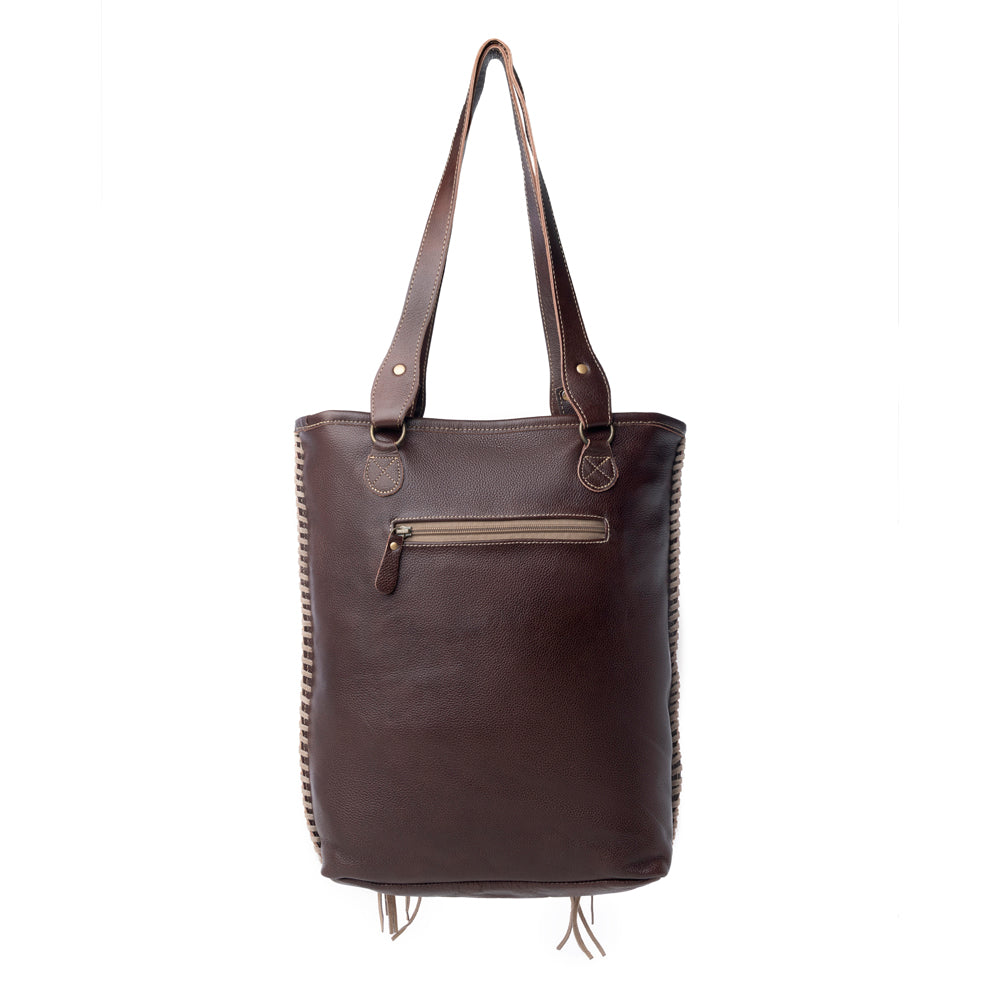 Sac en cuir repoussé et en poils de vache Cheyenne Plains