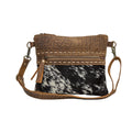Sac Diaz en toile et poil de vache