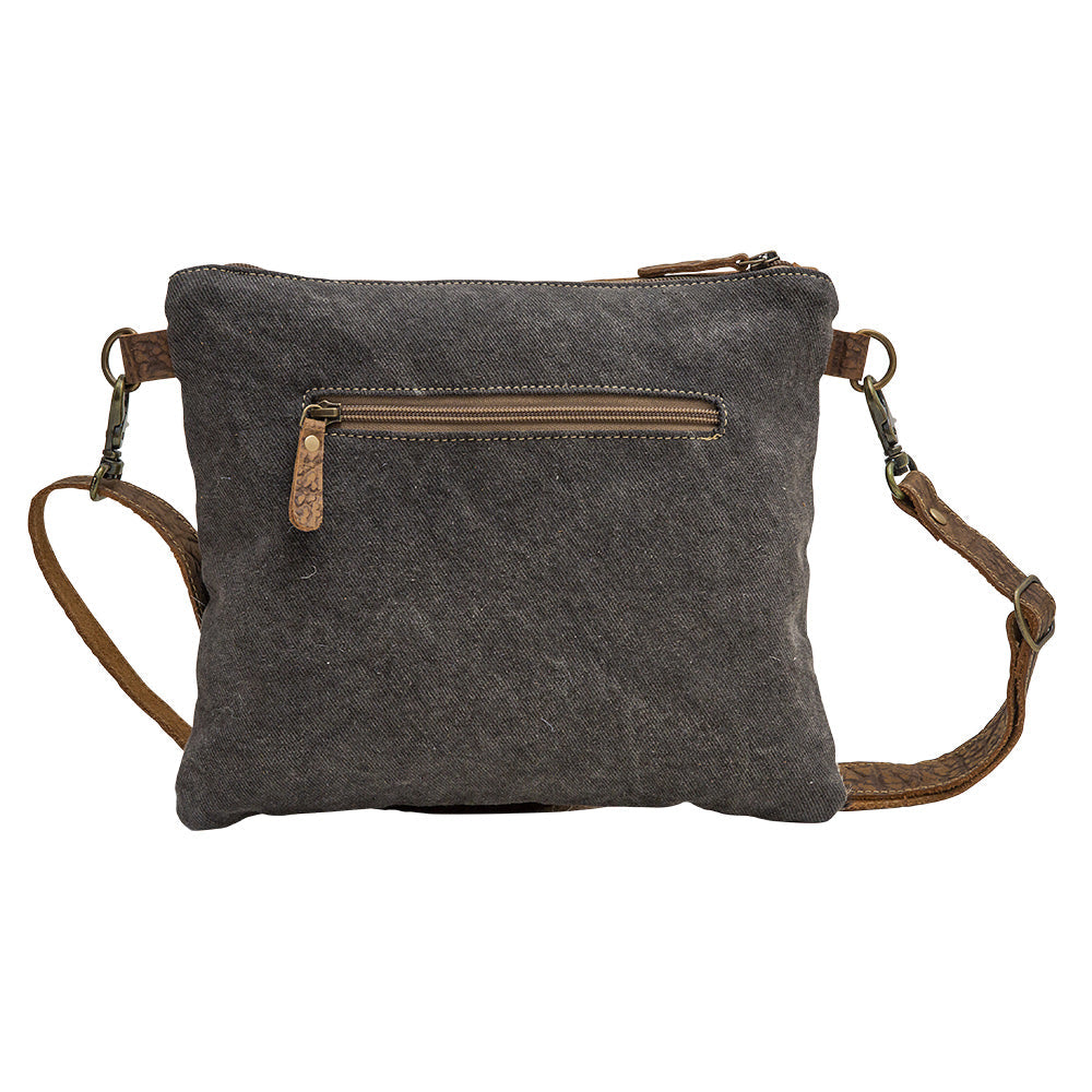 Sac Diaz en toile et poil de vache