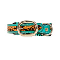 Collier pour chien en cuir fait main Acety