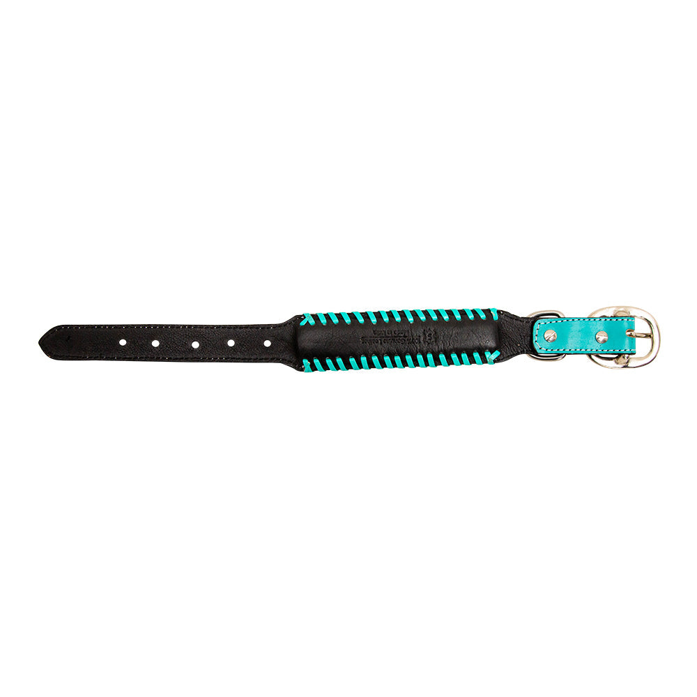 Collier pour chien en cuir fait main Acety
