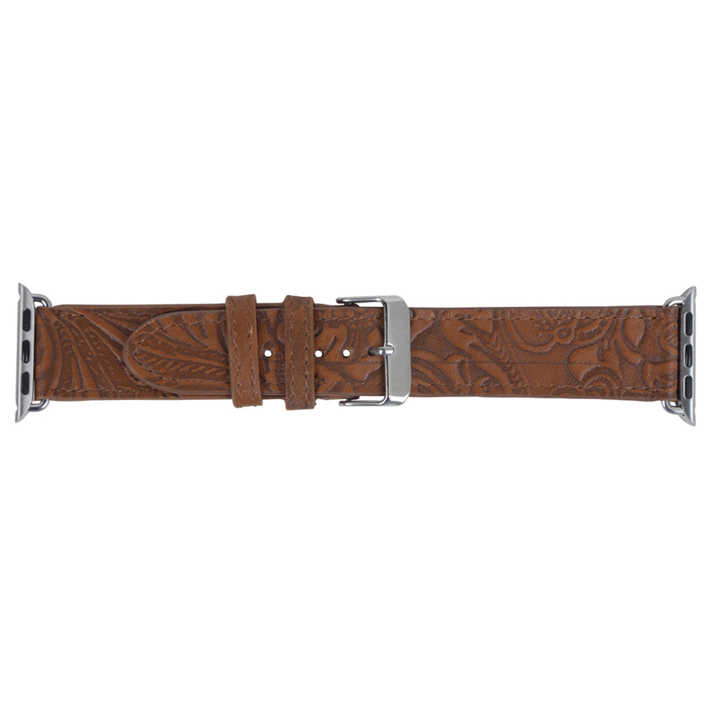 Bracelet de montre en cuir gaufré Mittangle