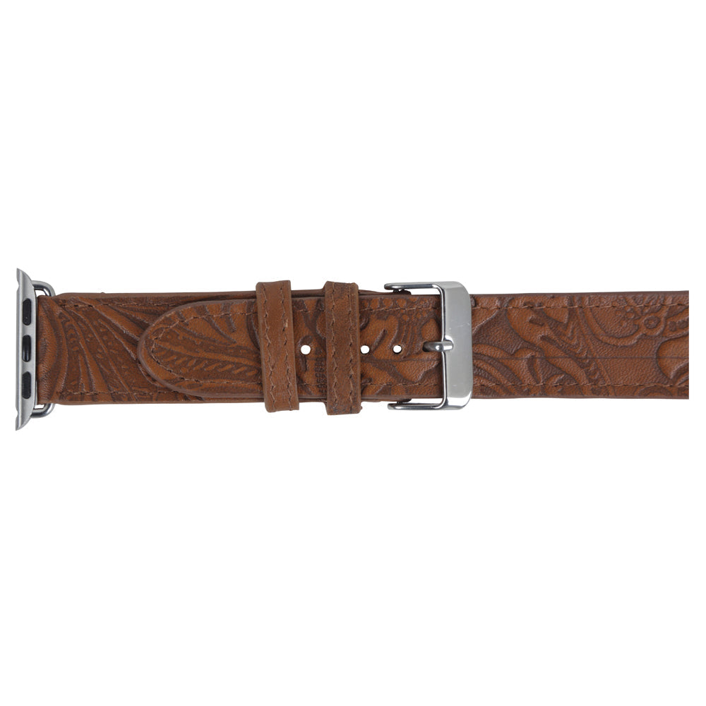 Bracelet de montre en cuir gaufré Mittangle
