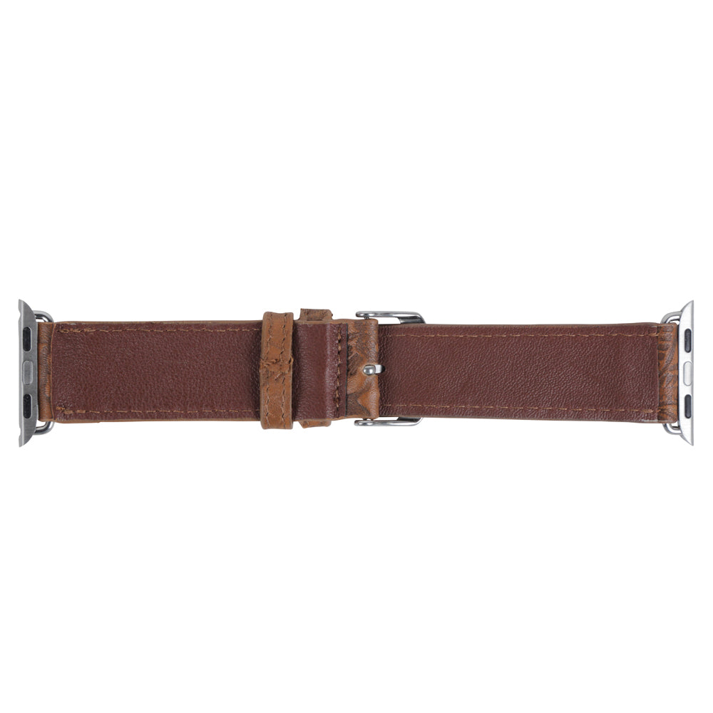 Bracelet de montre en cuir gaufré Mittangle
