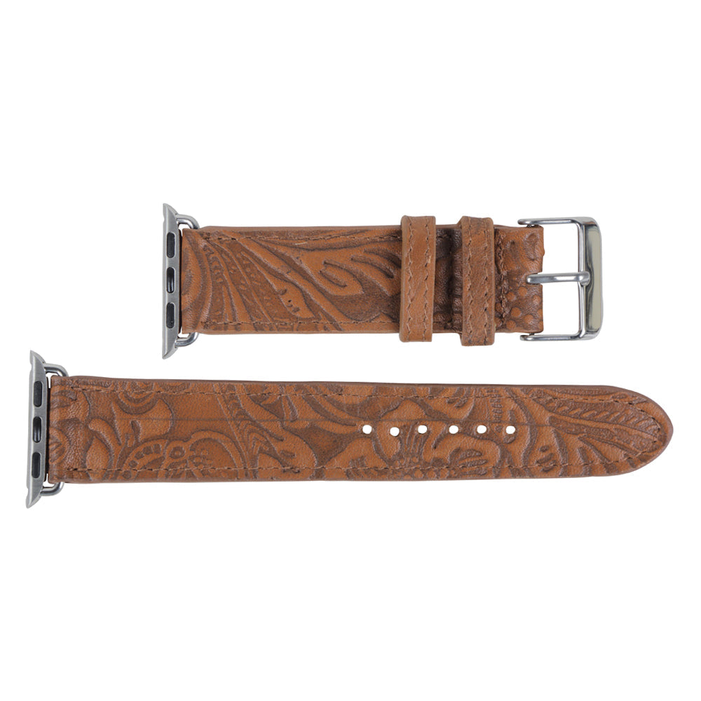 Bracelet de montre en cuir gaufré Mittangle