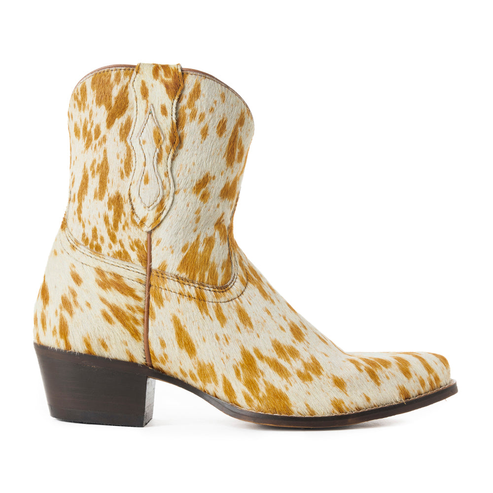 Bottines en cuir chevelu Cowdie Western