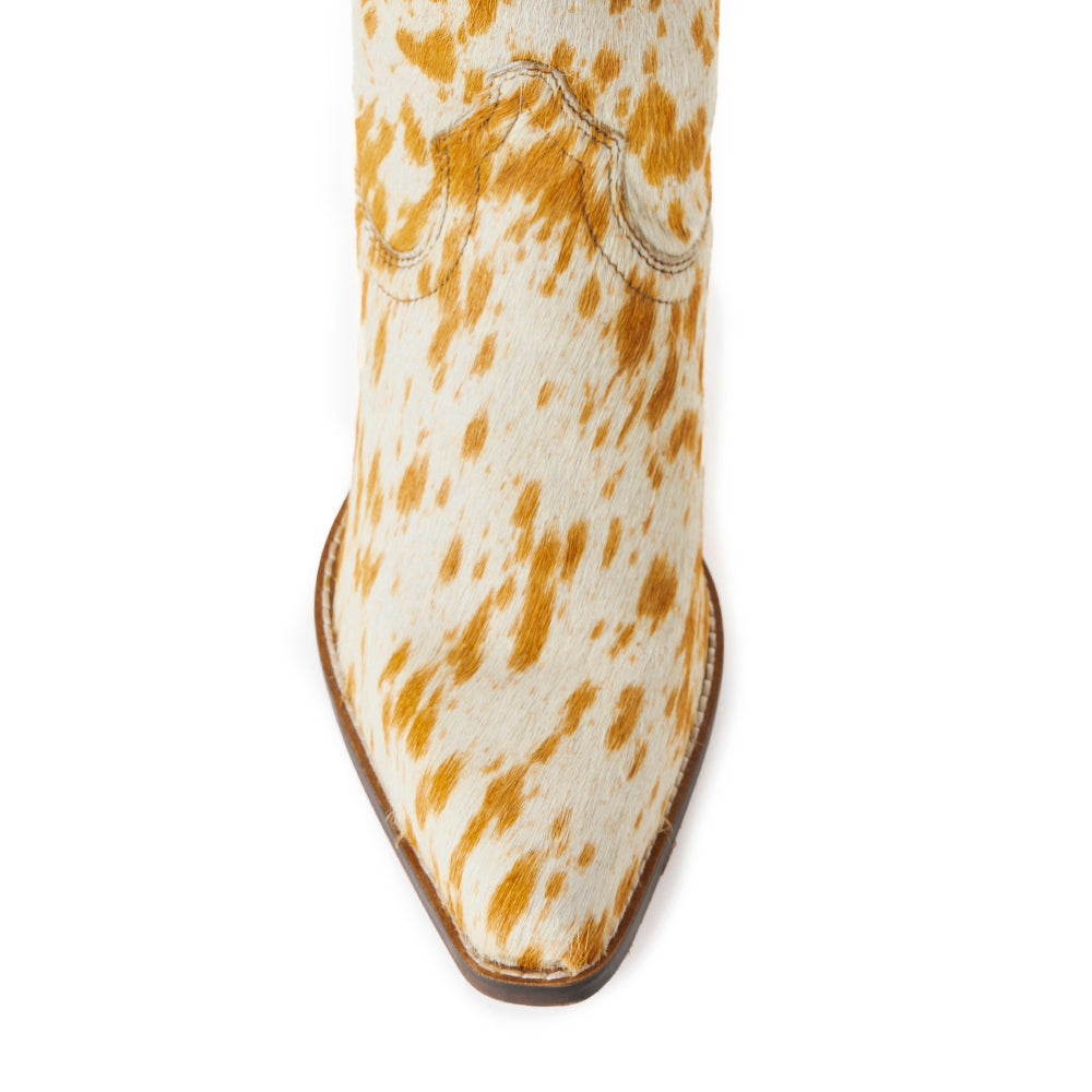 Bottines en cuir chevelu Cowdie Western