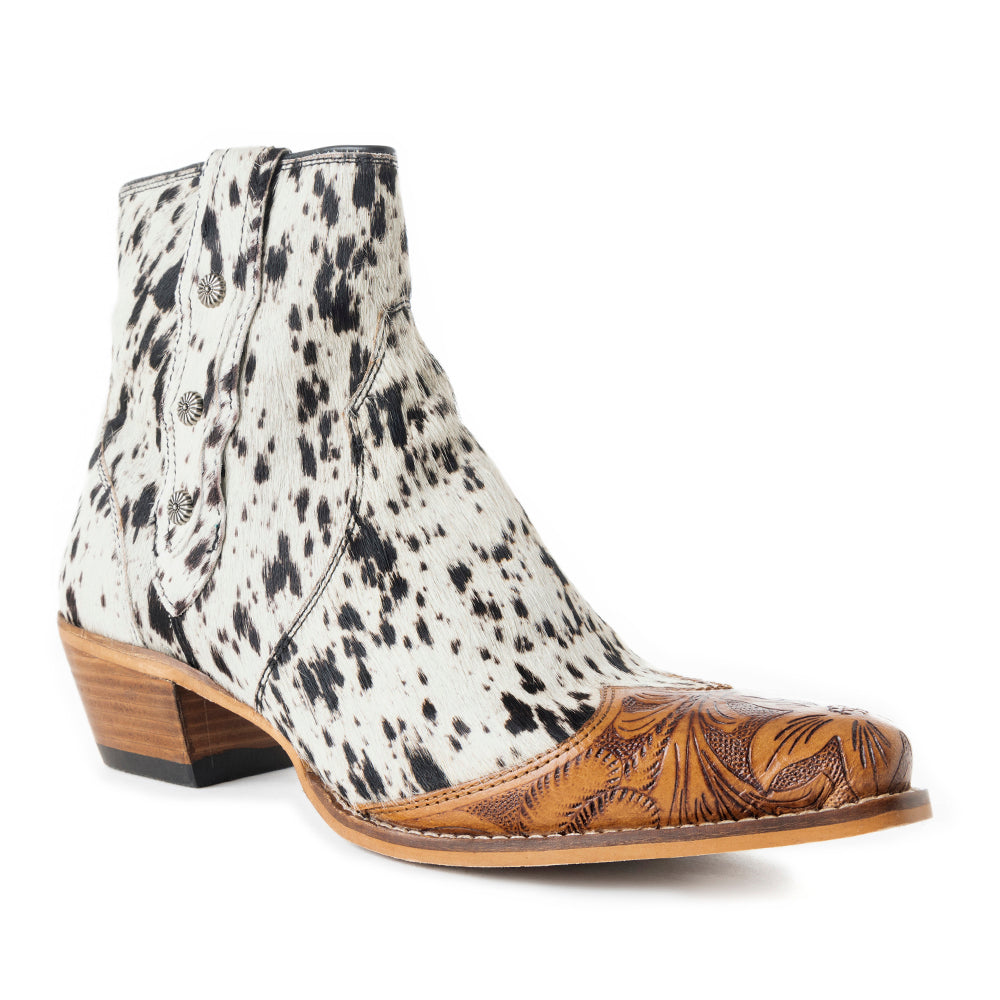 Bottines Rocker Western gravées à la main
