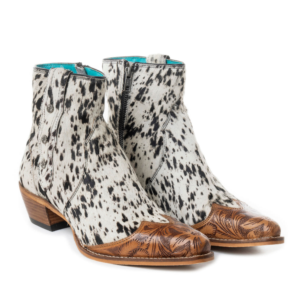 Bottines Rocker Western gravées à la main
