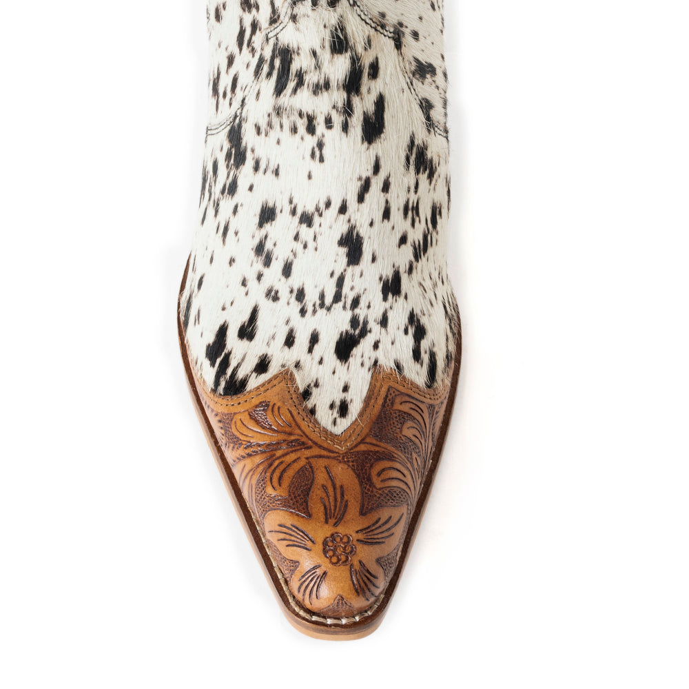 Bottines Rocker Western gravées à la main
