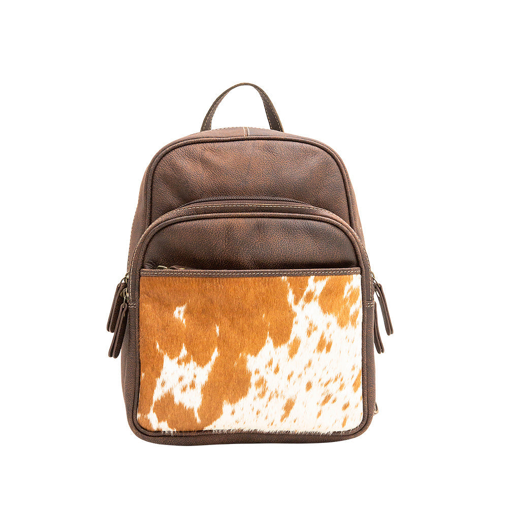 SACS OSBORNE EN CUIR ET PEAU DE VACHE À POILS