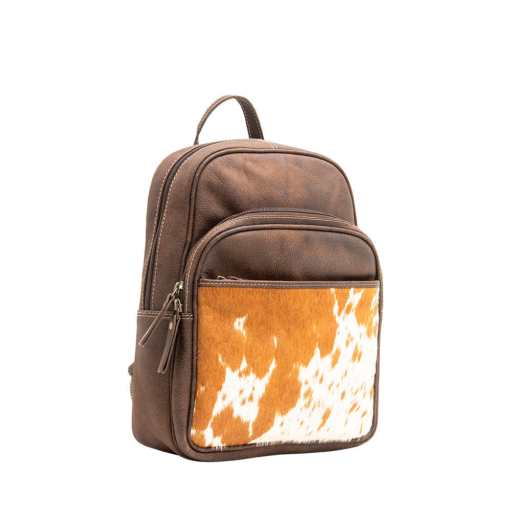 SACS OSBORNE EN CUIR ET PEAU DE VACHE À POILS