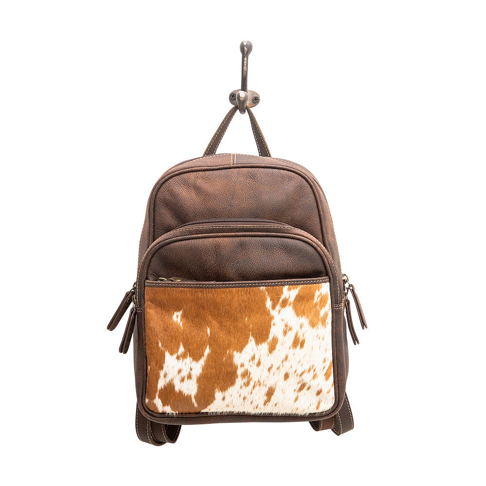 SACS OSBORNE EN CUIR ET PEAU DE VACHE À POILS