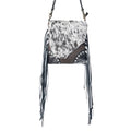 Sac à bandoulière en cuir Myra Corral Tempo à dissimulation – Sac à bandoulière en hairon frangé avec sangle réglable pour une touche robuste