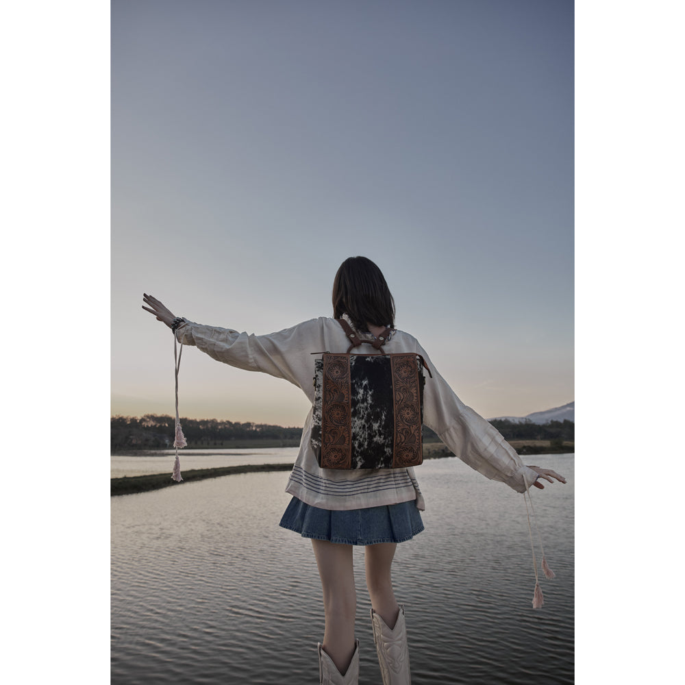 Sac Wynona Fleur repoussé main