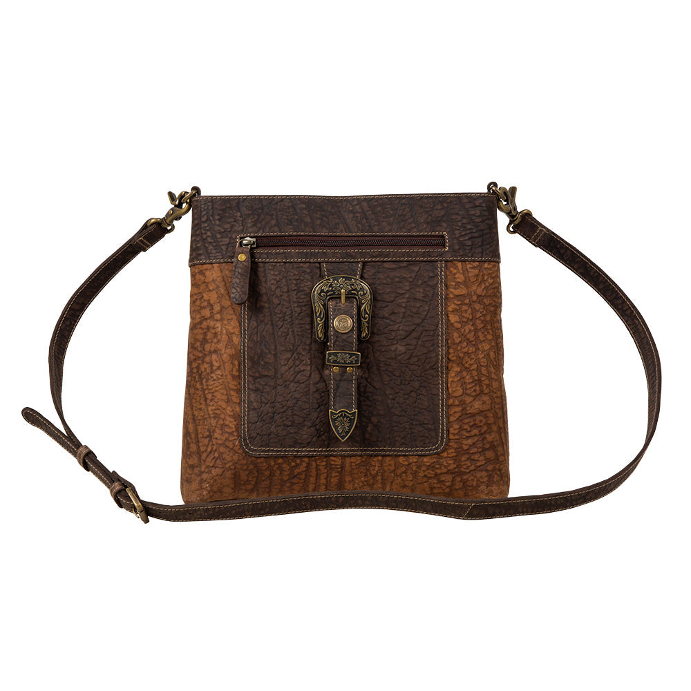 Sac en cuir et poils de veau Crossroads Creek
