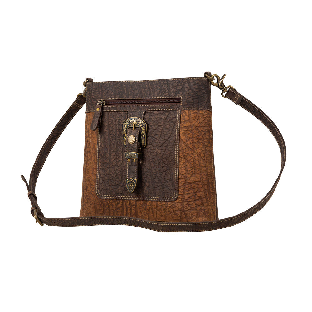 Sac en cuir et poils de veau Crossroads Creek