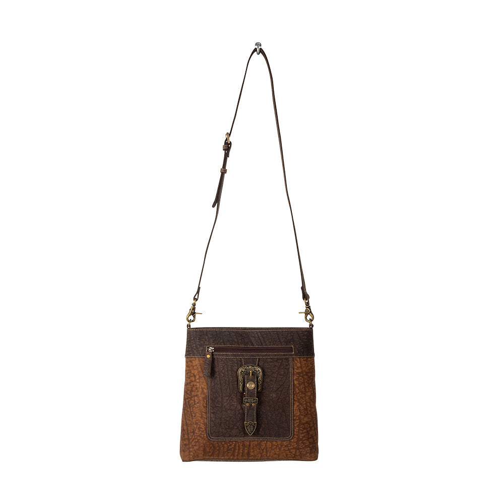 Sac en cuir et poils de veau Crossroads Creek