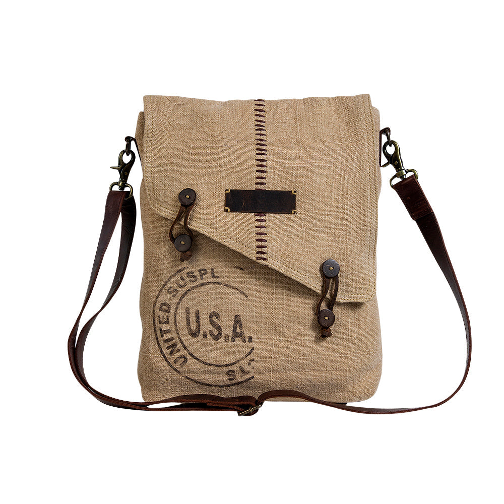 Sac à bandoulière look vintage U.S.A.