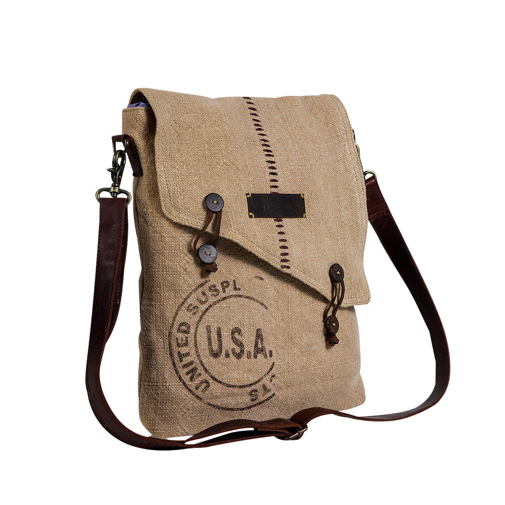 Sac à bandoulière look vintage U.S.A.